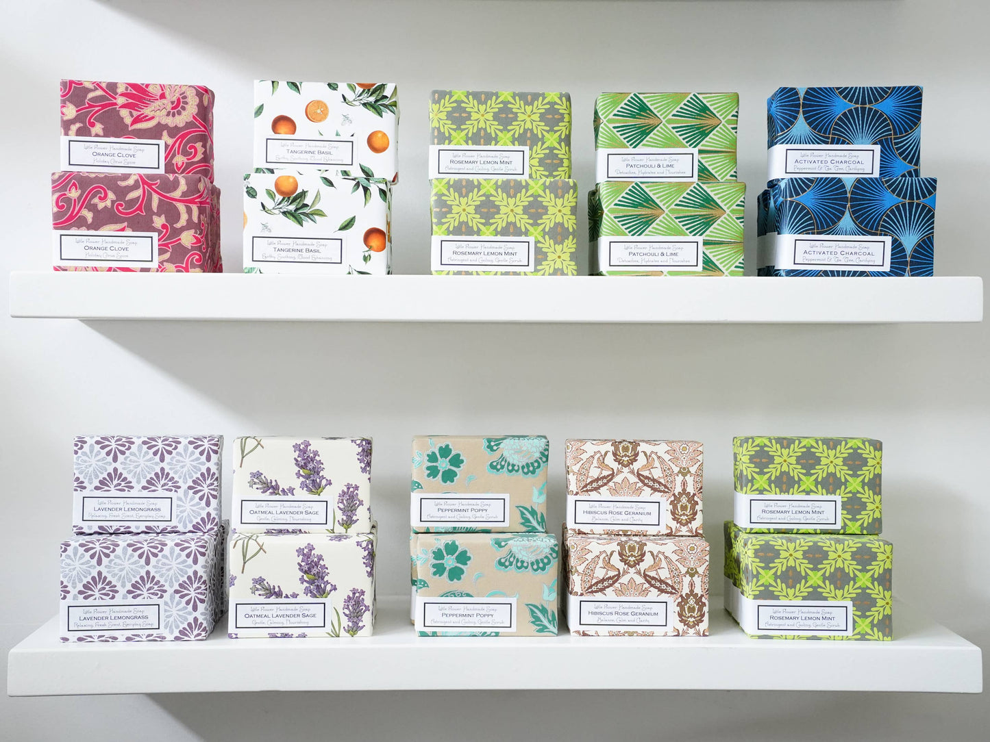 The Little Flower Soap Co - Rosemary Lemon Mint Handmade Soap