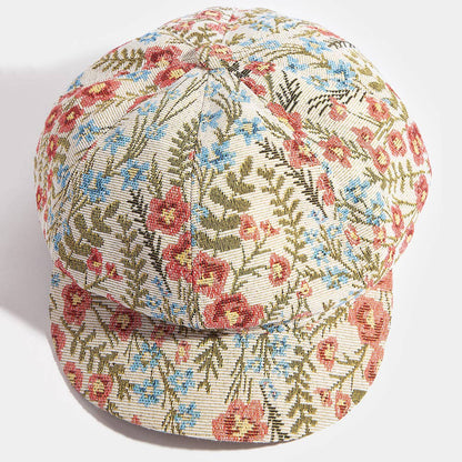 Anarchy Street - Floral Tapestry Newsboy Cabbie Hat
