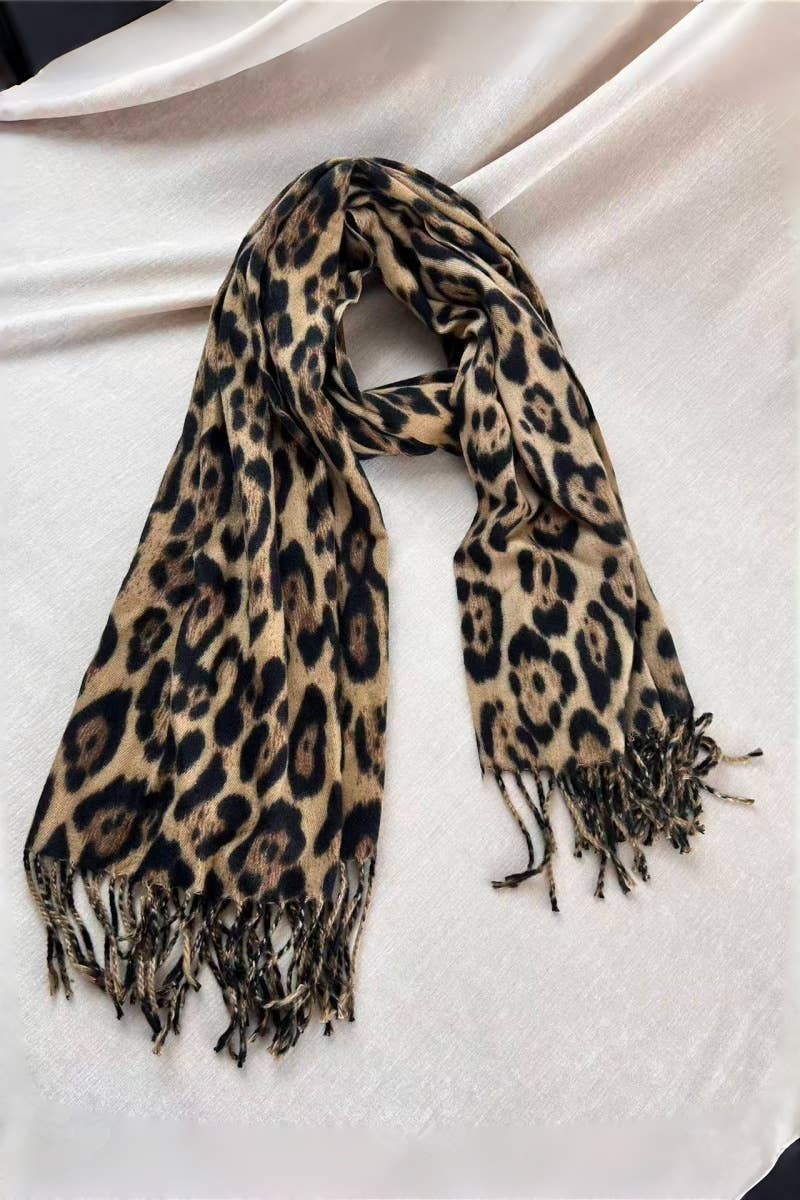 Leto Accessories - Iconic Leopard Scarf: Never Goes Out of Style