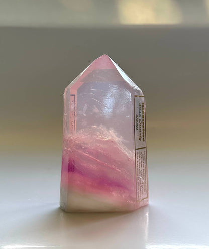 The Crystal Soapsmith - Pink Quartz soap crystal