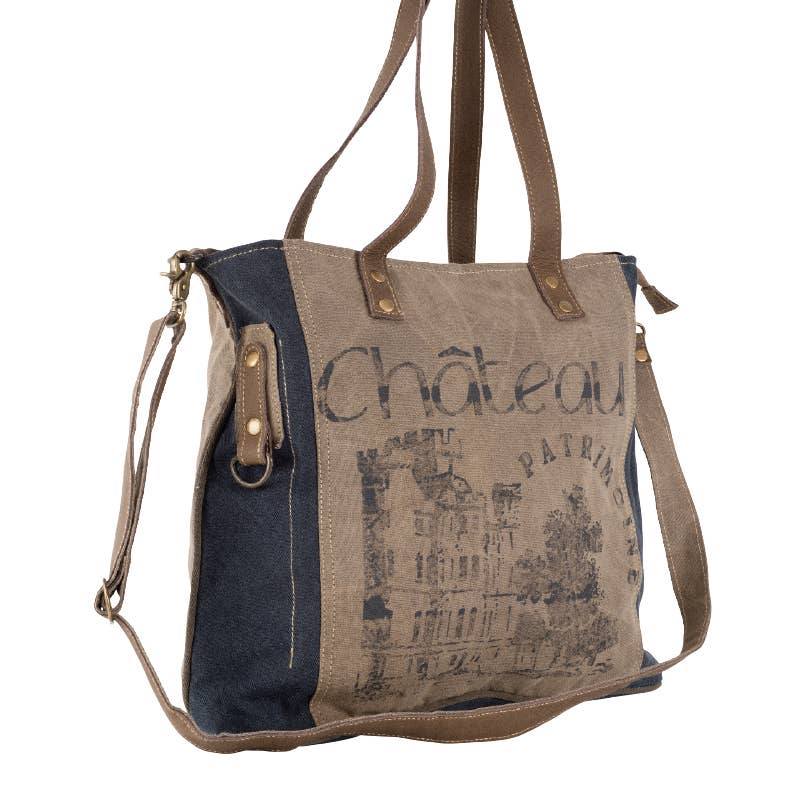 Clea Ray Canvas Bags & Clothing - Chateau Shoulder Tote With Strap