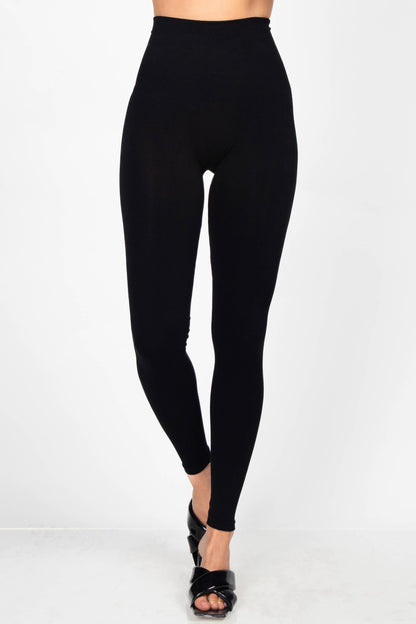 M.Rena - The Tummy Tuck Legging: Full Length / Plus Size / Black