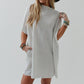 Three Bird Nest - Laid Back Luxe Dress - Light Heather Gray: XL
