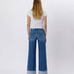 Lovervet by VERVET - HIGH RISE CUFFED WIDE JEANS LV1592