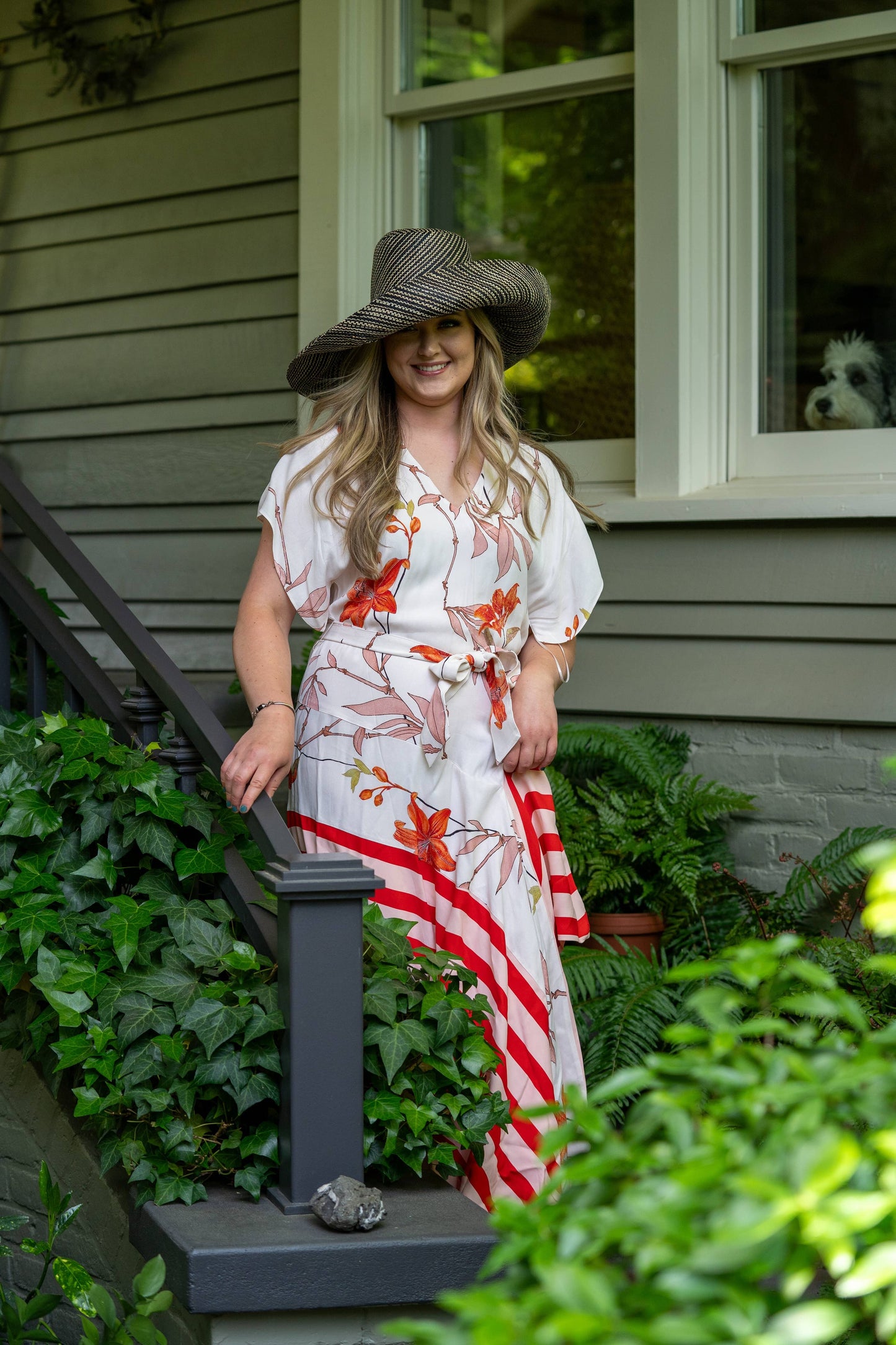 Shebobo - Monica 5" & 7" Wide Brim Melange Packable Straw Sun Hats