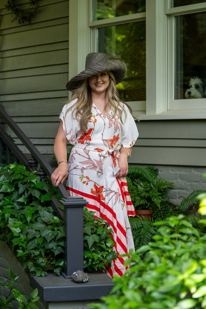 Shebobo - Monica 5" & 7" Wide Brim Melange Packable Straw Sun Hats