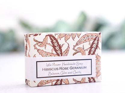 The Little Flower Soap Co - Hibiscus Rose Geranium Handmade Soap