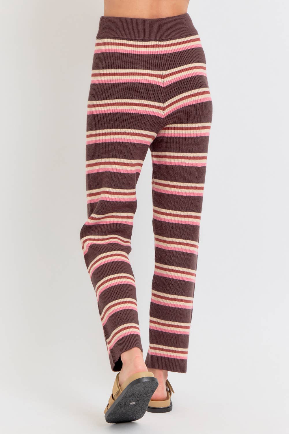 Sweet Lovely by Jen - KNIT STRIPED PULL-ON-PANTS