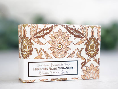 The Little Flower Soap Co - Hibiscus Rose Geranium Handmade Soap