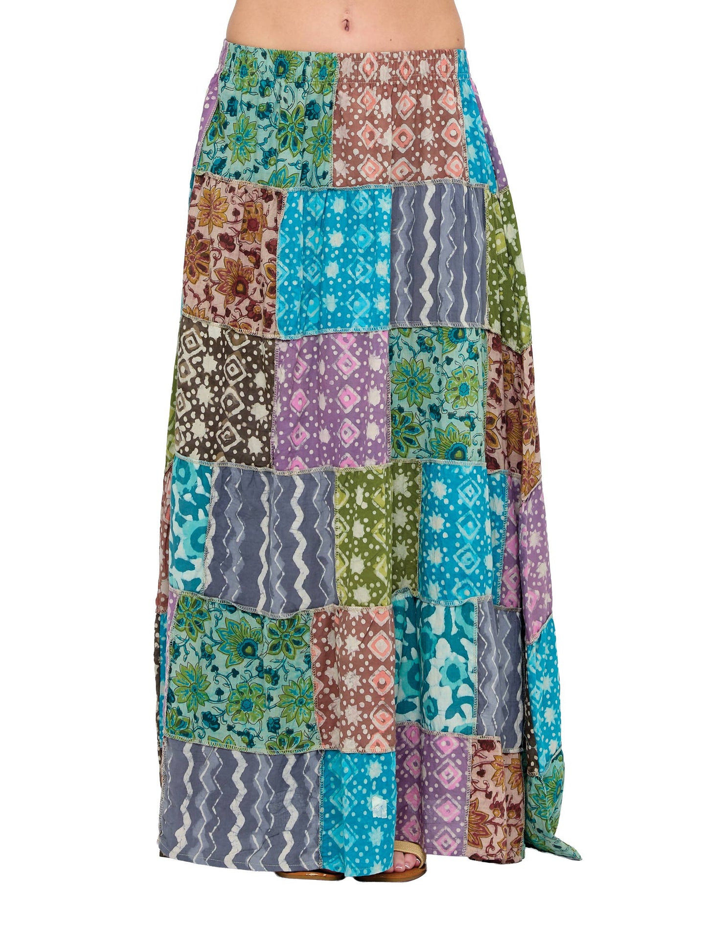 Yak & Yeti - Hippie Skirt Patchwork Floral