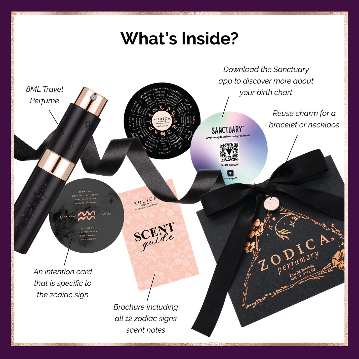 Zodica Perfumery - Zodiac Perfume Twist & Spritz Travel Spray Gift Set 8ml: Cancer