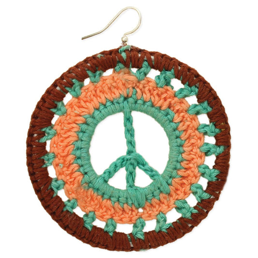ZAD - Craft Corner Knit Peace Sign Earrings