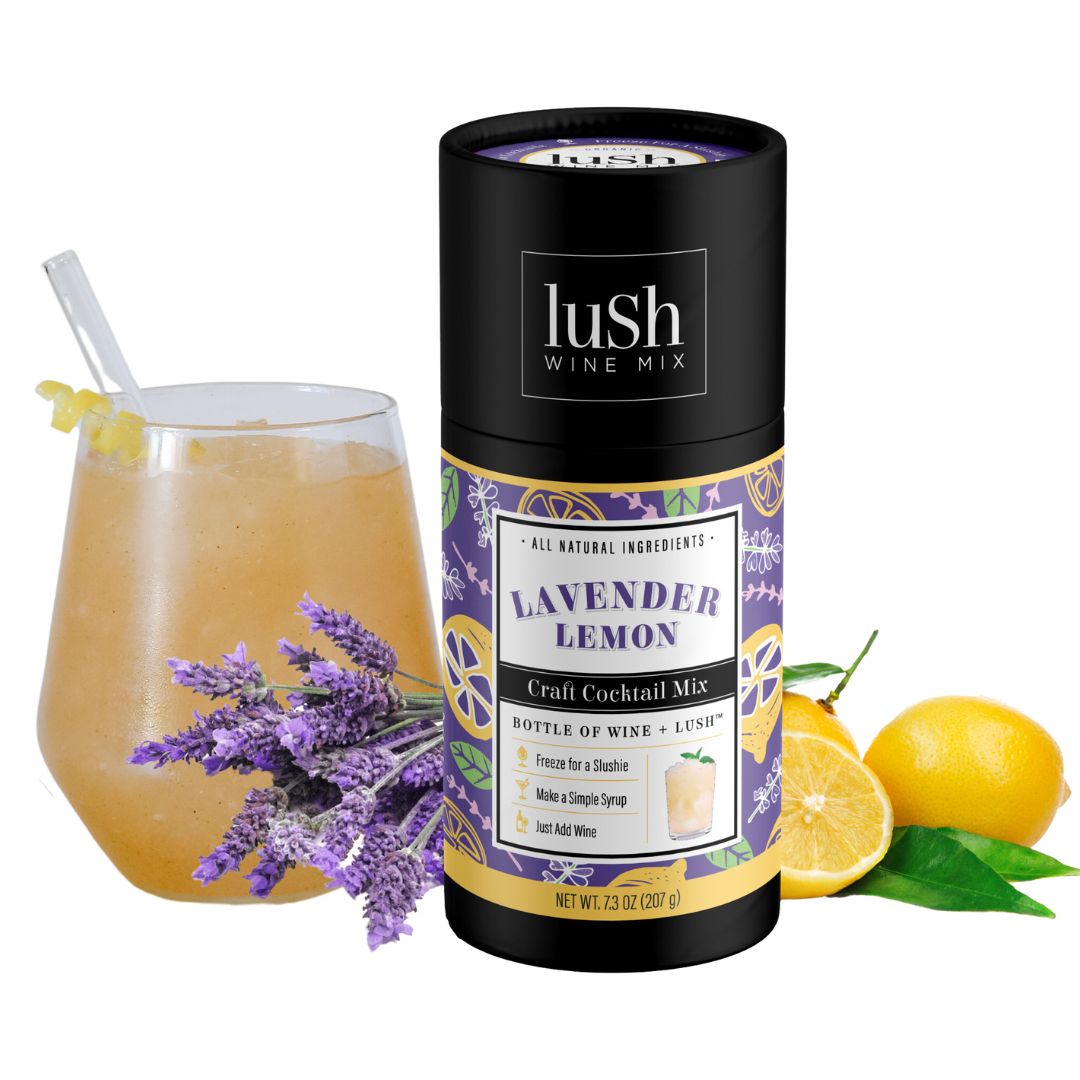 Lush Wine Mix - Lavender Lemon Singles - 8+ Organic Cocktails & Mocktails